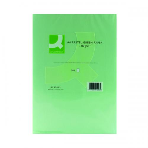 Q Connect Green A4 Copier Paper 80gsm KF01093 Coloured Paper