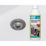 HG Drain & Plug Unblocker, Effectively Removes Blockages & Cleans Blocked Drains 500ml 000364