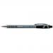 Paper Mate Flexgrip Retractable Ultra Ball Pen Fine 0.8mm Tip 0.4mm Line Black Ref S0190283 [Pack 12]