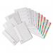 Concord Commercial Index 1-10 Multipunched Mylar-reinforced Tabs 160gsm A4 White Ref 08201 000930