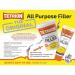 Tetrion White All Purpose Filler Tough & Smooth 1Kg Resealable Tub 001503
