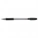 Pilot BPS GP Ball Pen Rubberised Grip Fine 0.7mm Tip 0.27mm Line Black Ref BPGPF01 [Pack 12]