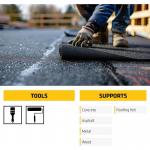 Everbuild Black Jack 904 Roof Felt Adhesive High Strength Black 1 Litre 005009