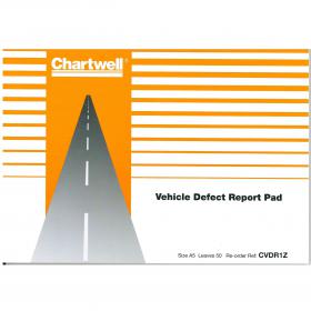Chartwell Tachograph Vehicle Defect Report Pad 50 Sheets Ref CVDR1 005660