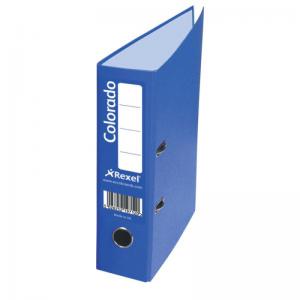 Rexel Colorado Lever Arch File Plastic 80mm Spine A4 Blue Ref