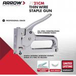 Arrow JT21 All Chrome Tacker Staple Gun 006460