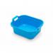 Addis Rectangular Washing Up Bowl With Handles, Plastic, Blue, 39 X 32 X 14 Cm 007476