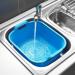 Addis Rectangular Washing Up Bowl With Handles, Plastic, Blue, 39 X 32 X 14 Cm 007476