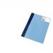 Rexel Nyrex Boardroom Flat Bar File Semi-rigid with Inside Front Full Pocket A4 Blue Ref 13035BU [Pack 5]