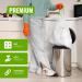 Ecobag - 20 Pack White Kitchen Drawstring Bin Liner - 30L 010504