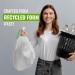 Ecobag - 20 Pack White Kitchen Drawstring Bin Liner - 30L 010504