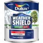 Dulux Weathershield Quick Drying Exterior Gloss 1L Medium (318689) 011882