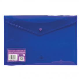 Concord Stud Wallet File Vibrant Polypropylene Foolscap Purple Ref 6131-PFL (PUR) Pack of 5 012148