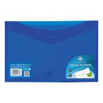 Concord Stud Wallet File Vibrant Polypropylene Foolscap Blue Ref 7087-PFL [Pack 5] 012164