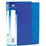 The image shows a set of 10 Pukka Pads A5 ring binders in vibrant blue color. Each binder has 2 O-shaped rings and a 15mm spine, made of sturdy polypropylene material. The binders are labeled with the Concord brand logo and feature PFL numbering.