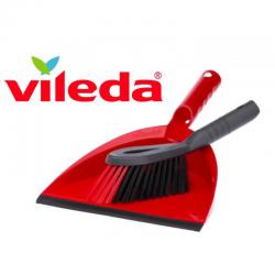 Vileda Dust Pan & Brush Set - 2in1 Brush and Pan Set 013219