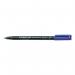 Staedtler 318 Lumocolor Permanent Pen Fine 0.6mm Line Blue Ref 318-3 [Pack 10] 013550