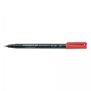 Staedtler 318 Lumocolor Permanent Pen Fine 0.6mm Line Red Ref 318-2