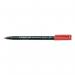 Staedtler 318 Lumocolor Permanent Pen Fine 0.6mm Line Red Ref 318-2 [Pack 10] 013569