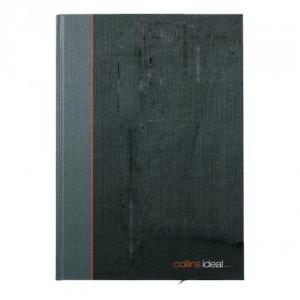 Image of Collins Ideal Notebook Casebound 80gsm Ruled 192pp A4 BlackGreen Ref