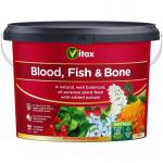 Vitax Blood Fish & Bone Fertiliser AllYear Around Continuous Nutrition 10kg Resealable Tub 015933