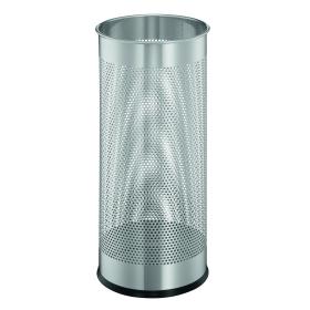 Durable Umbrella Stand Tubular Steel Perforated 28.5 Litre Capacity 280x635mm Silver Ref 3350/23 015977