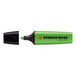 Stabilo Boss Highlighters Chisel Tip 2-5mm Line Green Ref 70/33/10 [Pack 10] 016077