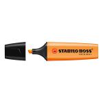 Stabilo Boss Highlighters Chisel Tip 2-5mm Line Orange Ref 70/54/10 [Pack 10] 016085