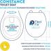 Croydex Constance Flexi-Fix White Universal Toilet Seat Soft Close 016519