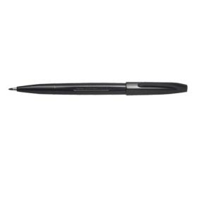 Pentel Sign Pen S520 Fibre Tipped 2.0mm Tip 1.0mm Line Black Ref S520-A Pack of 12 01659X