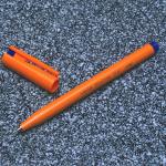 Pentel S570 Ultra Fine Pen Plastic 0.6mm Tip 0.3mm Line Blue Ref S570-C [Pack 12] 017013