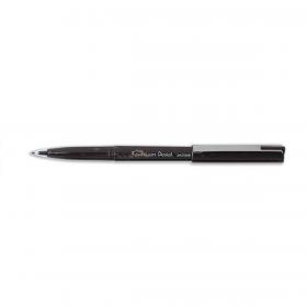 Pentel JM20 Fountain Pen Disposable Dual-sided Fibre-Nib 0.3-0.4mm Line Black Ref JM20MB-A Pack of 12 017129