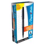 Paper Mate Flair Felt Tip Pens 1.0mm Tip 0.8mm Line Black Ref S0190973 [Pack 12] 017390