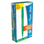 Paper Mate Flair Felt Tip Pens 1.0mm Tip 0.8mm Line Green Ref S0191033 [Pack 12] 017412