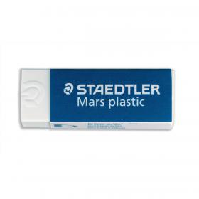 Staedtler Mars Plastic Eraser Premium Quality Self-cleaning 65x23x13mm Ref 52650 Pack of 20 018221