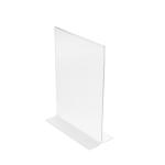 Stand Up Sign Holder Double Sided Portrait A4 Clear 018973