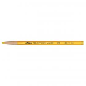 Sharpie China Wax Marker Pencil Peel-off Unwraps to Sharpen Yellow Ref S0305101 [Pack 12] 019170