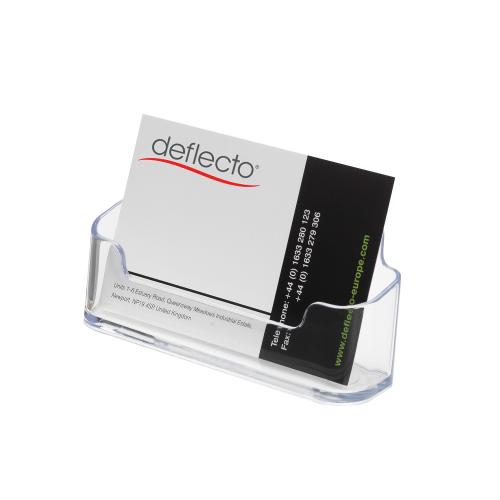 Business Card Holder Desktop Single Pocket Clear 70101