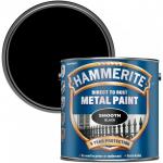 Hammerite Direct To Rust Metal Paint - Smooth Black Finish 2.5L 019745