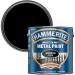 Hammerite Direct To Rust Metal Paint - Smooth Black Finish 2.5L 019745