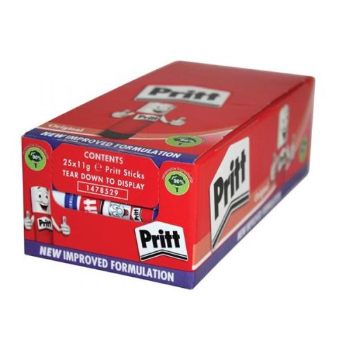 Pritt Stick Glue Solid Washable Non-toxic Standard 11gm Ref 1564149 [Pack  25]