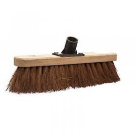Castledale 12 Inch Coco Brush Head with Plastic Pole Socket 020735