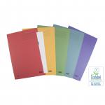 Elba Foolscap Square Cut Folder Recycled Mediumweight 285gsm Manilla Assorted Ref 100090142 [Pack 25] 021416