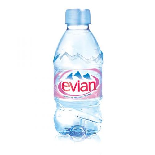 Evian Natural Mineral Water Still Bottle Plastic 330ml N001460