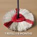 Vileda Turbo 2In1 Easywring&Clean Mop Replacement Heads Pack Of 1 022723
