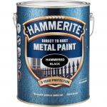 Hammerite Metal Paint Hammered Black Direct to Rust 2.5L Tin 023192