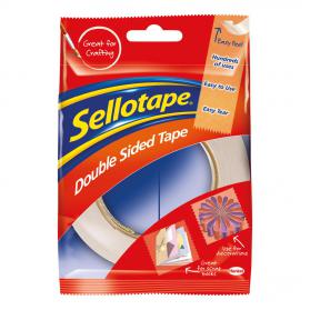 Sellotape Double Sided Tape 15mm x 5m Ref 1445293 Pack of 12 025132