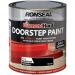 Ronseal Doorstop Paint Tile Black Satin Doorstep paint, 750ml 025403