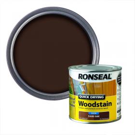 Ronseal Dark Oak Satin Woodstain Soft or Hard Wood Quick Drying 750ml 025759