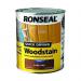 Ronseal Dark Oak Satin Woodstain Soft or Hard Wood Quick Drying 750ml 025759